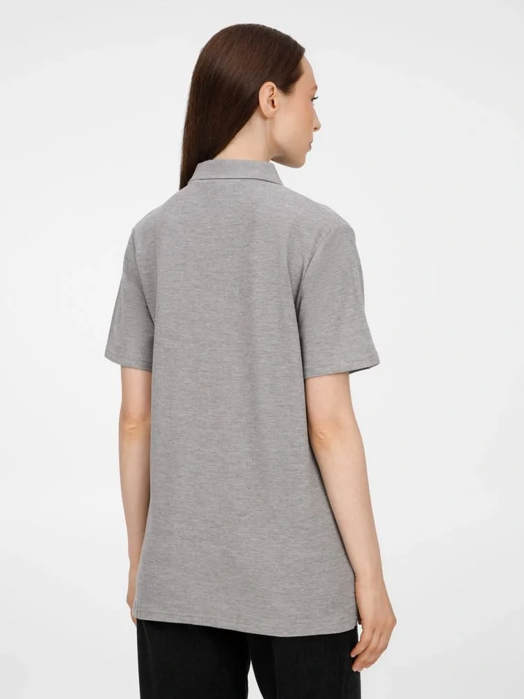 Рубашка поло унисекс Tervise, серый меланж - фото 12