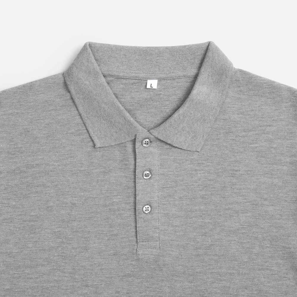 Рубашка поло унисекс Tervise, серый меланж - фото 3