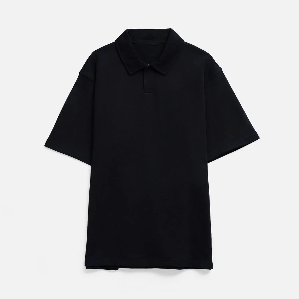 Рубашка поло унисекс Tiimi, черная - фото 2