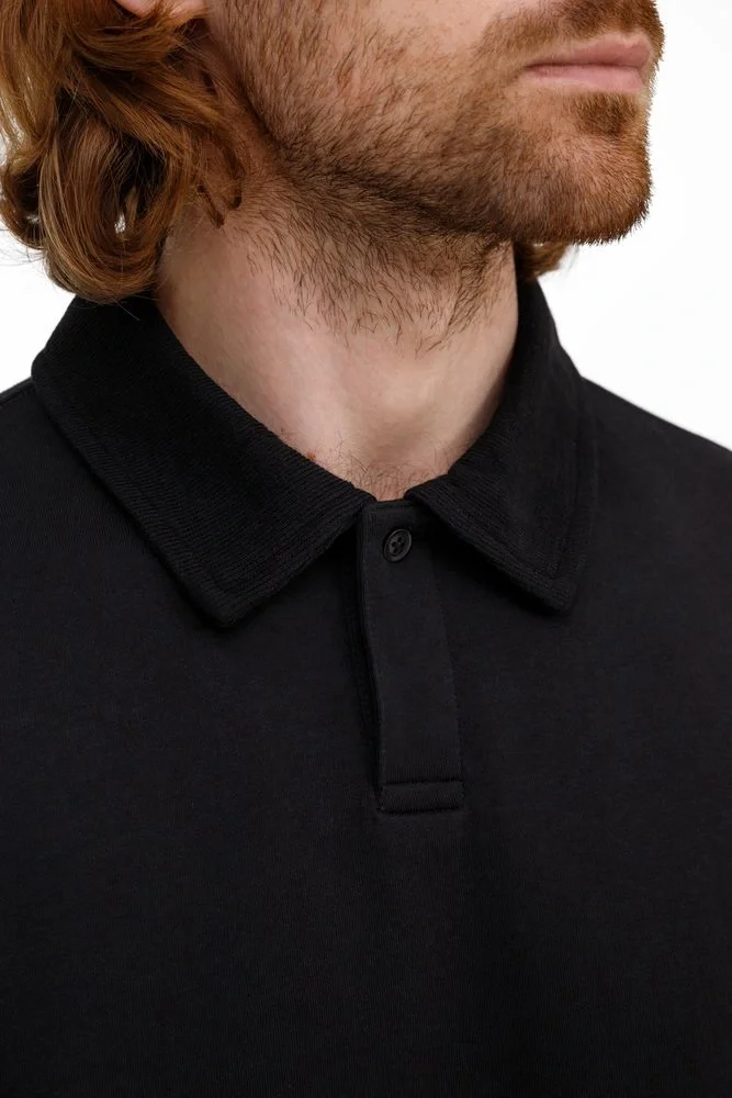 Рубашка поло унисекс Tiimi, черная - фото 7