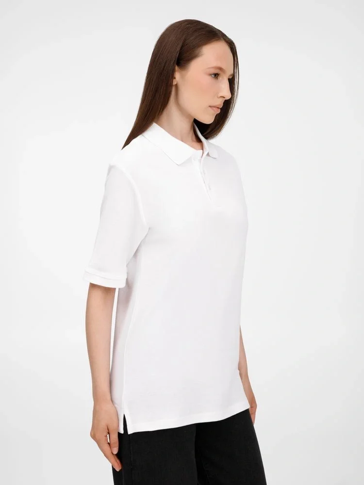 Рубашка поло унисекс Upswing, белая - фото 10