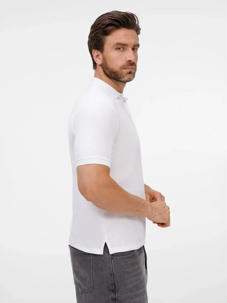 Рубашка поло унисекс Upswing, белая - фото 5