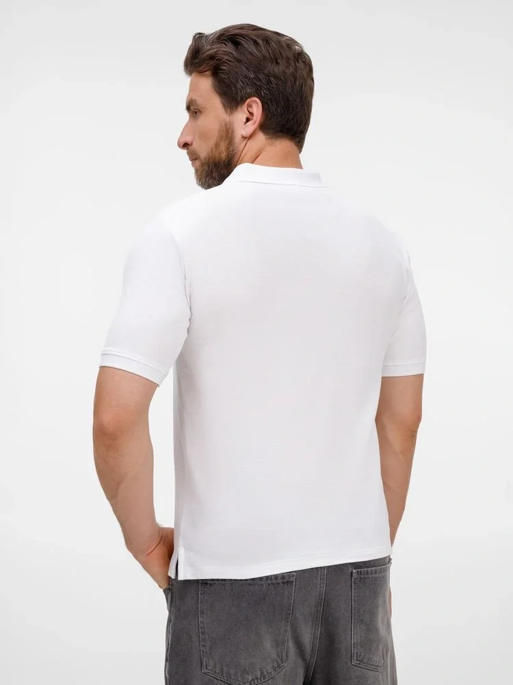 Рубашка поло унисекс Upswing, белая - фото 6