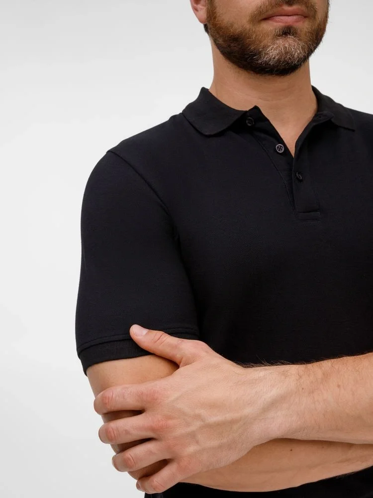 Рубашка поло унисекс Upswing, черная - фото 6