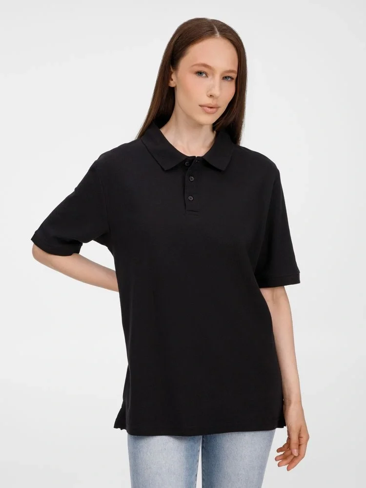 Рубашка поло унисекс Upswing, черная - фото 9