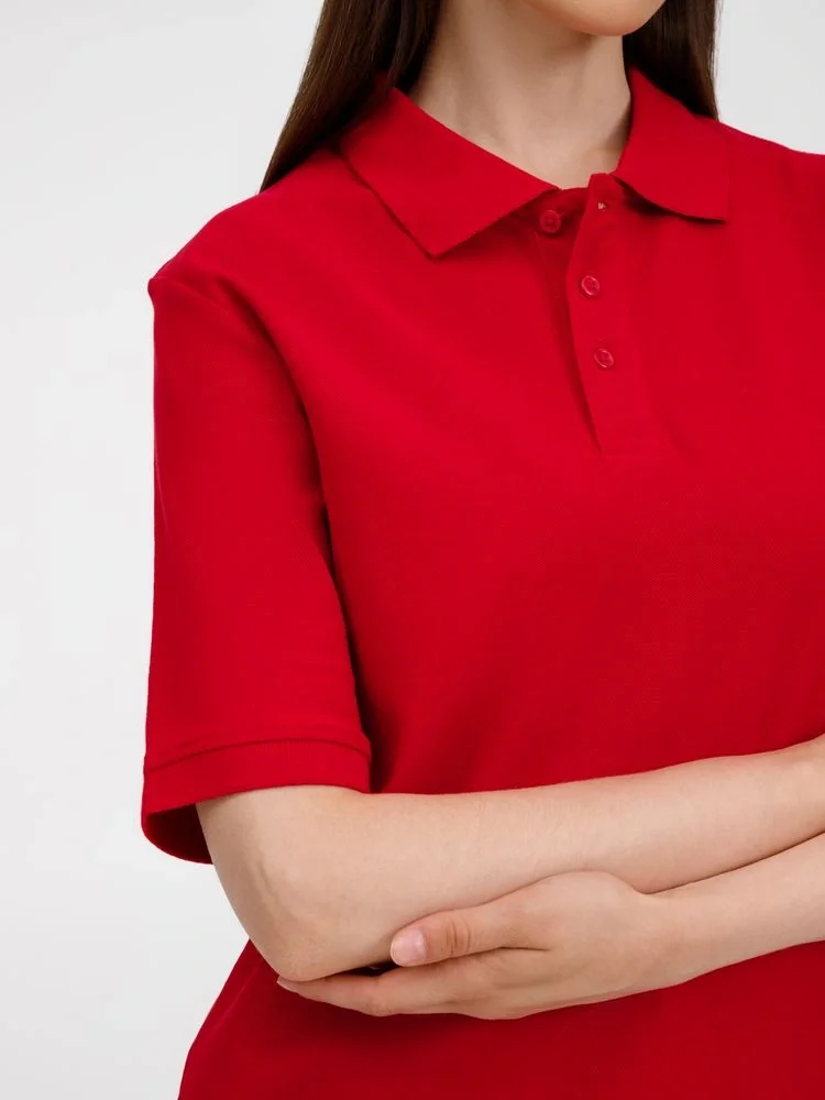 Рубашка поло унисекс Upswing, красная - фото 11