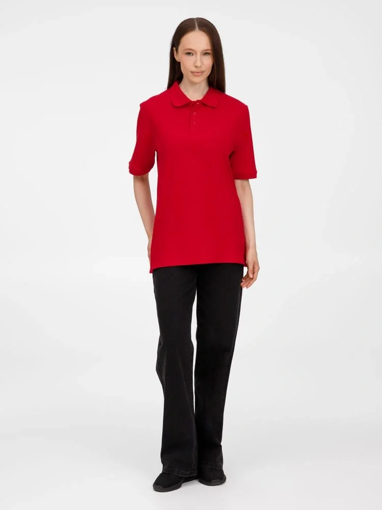 Рубашка поло унисекс Upswing, красная - фото 13