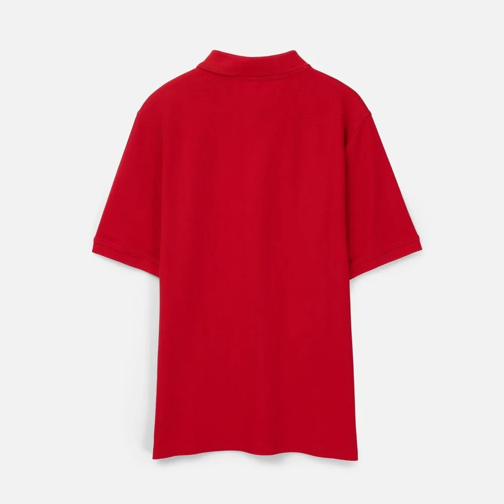 Рубашка поло унисекс Upswing, красная - фото 3