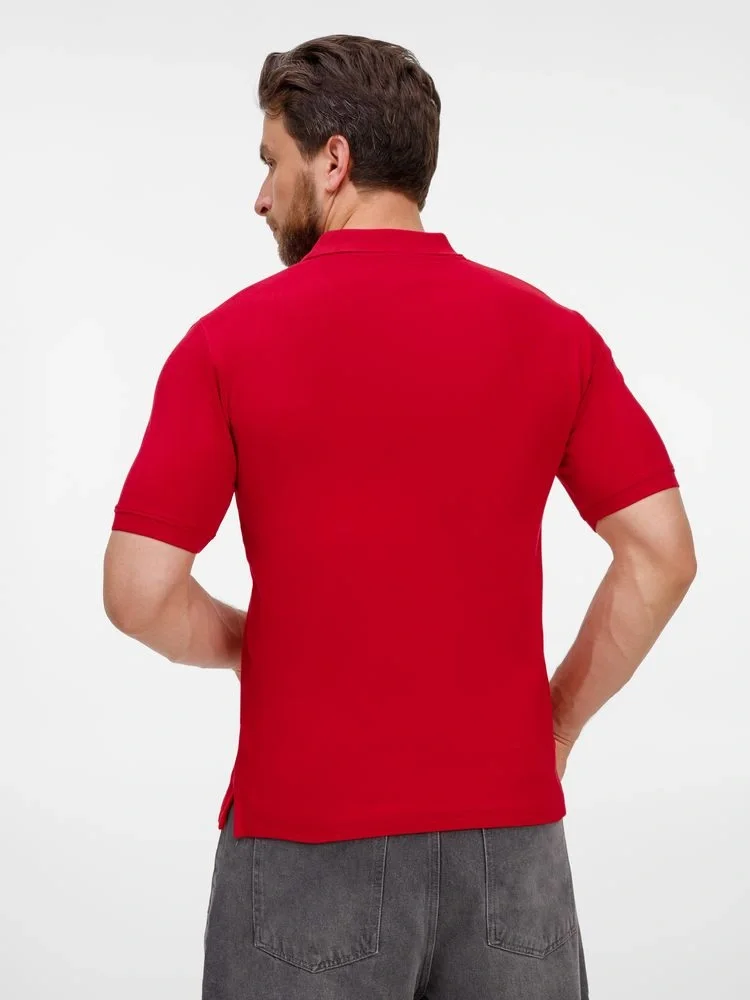 Рубашка поло унисекс Upswing, красная - фото 6