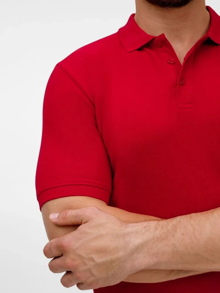 Рубашка поло унисекс Upswing, красная - фото 7