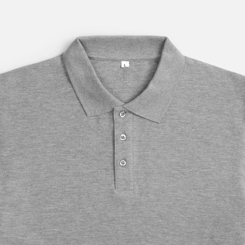 Рубашка поло унисекс Upswing, серый меланж - фото 3