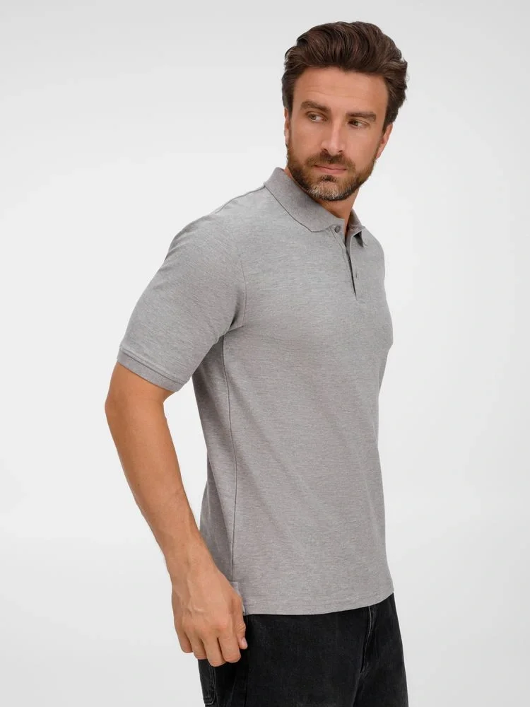 Рубашка поло унисекс Upswing, серый меланж - фото 5