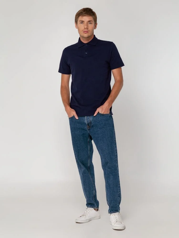 Рубашка поло мужская Virma Light, темно-синяя (navy) - фото 14