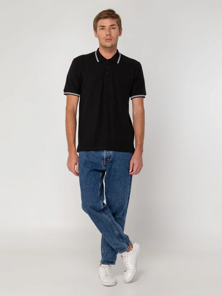 Рубашка поло Virma Stripes, черная - фото 16