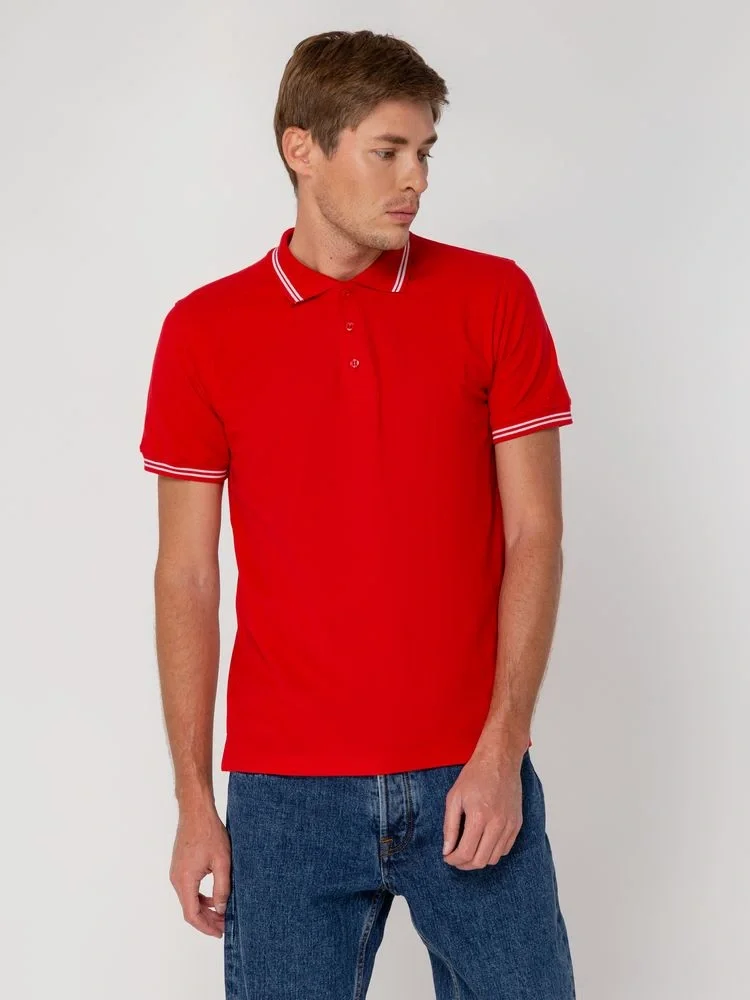 Рубашка поло Virma Stripes, красная - фото 13