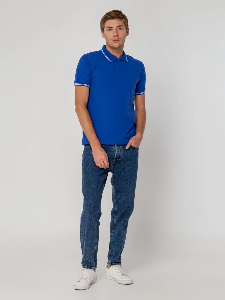 Рубашка поло Virma Stripes, ярко-синяя - фото 16