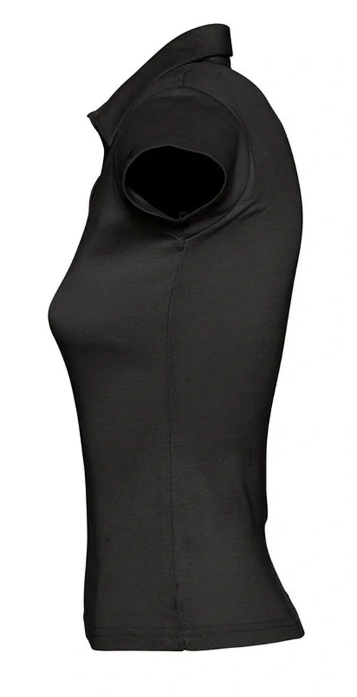 Рубашка поло женская без пуговиц Pretty 220, черная - фото 4