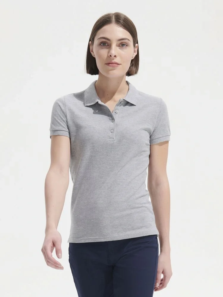 Рубашка поло женская People 210, нежно-розовая - фото 7