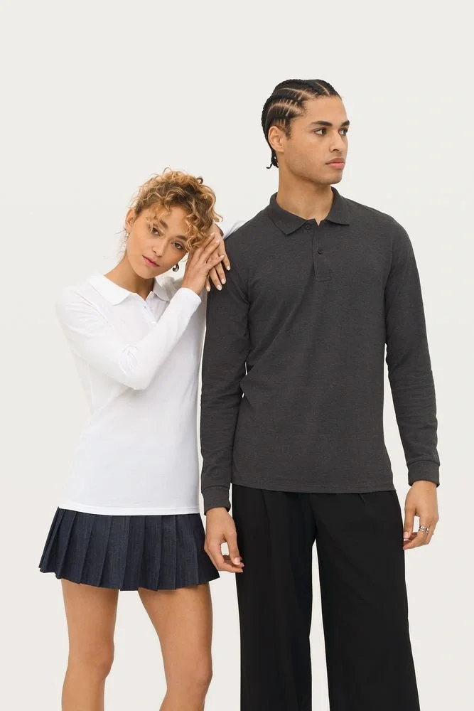 Рубашка поло женская с длинным рукавом Perfect LSL Women, черная - фото 11