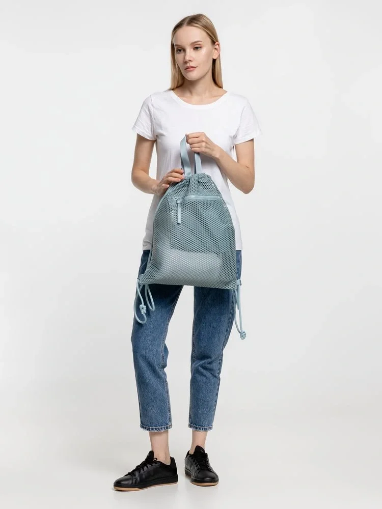 Рюкзак-мешок Verkko, серо-голубой - фото 10