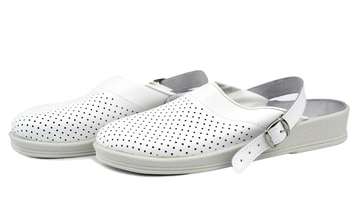Сабо кожаные 10-12-7 (STEP) мужские, белые - фото 3