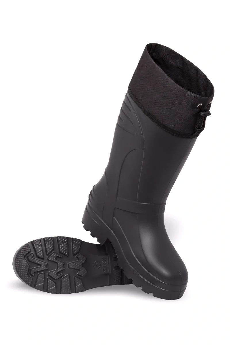 Сапоги ЭВА С-072 (БАРС) мужские, утепленные, с манжетой, черные (-20°С) - фото 1
