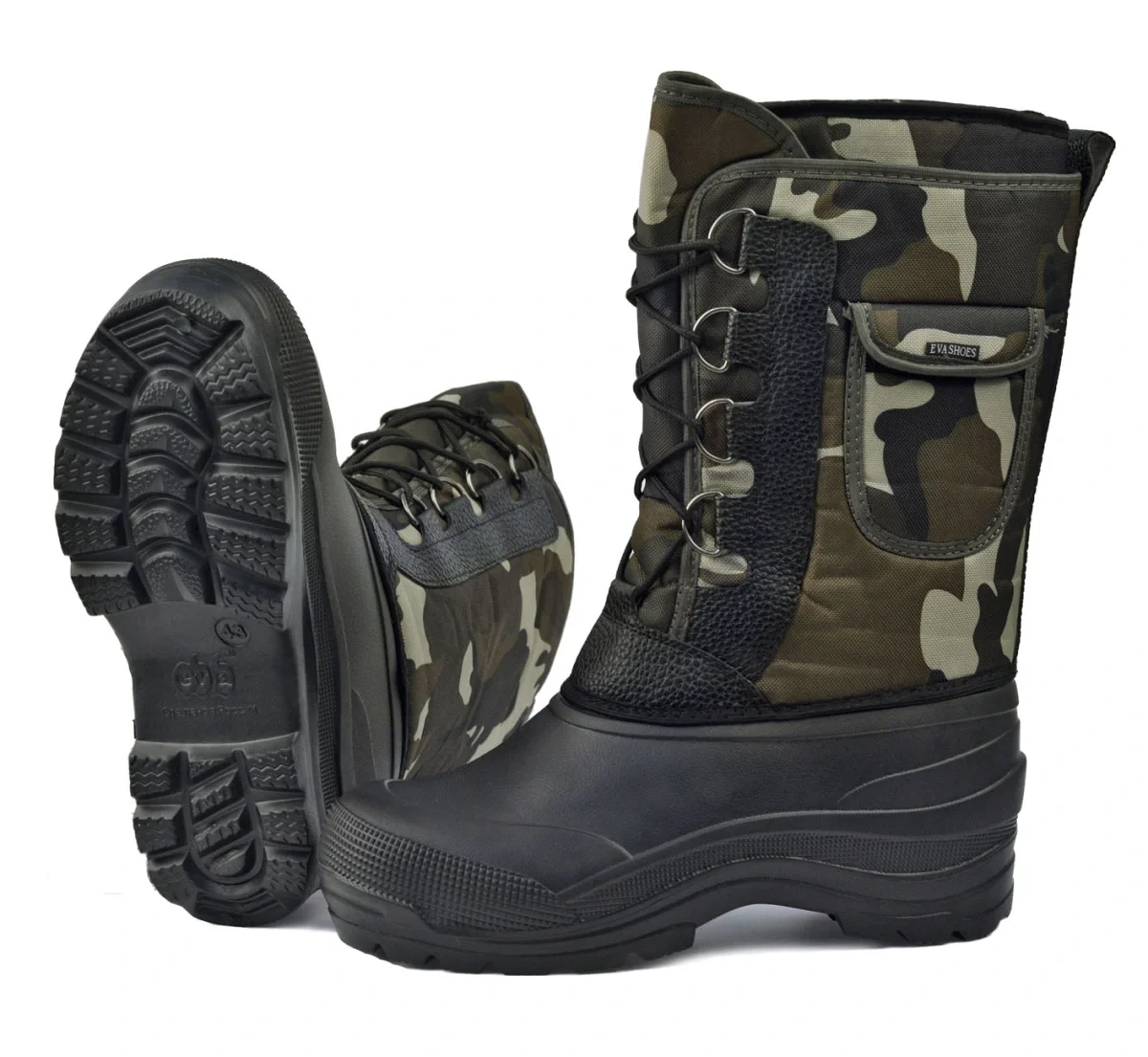 Сапоги комбинированные Милитари-Плюс (-40С) КМФ в ассортименте - фото 3