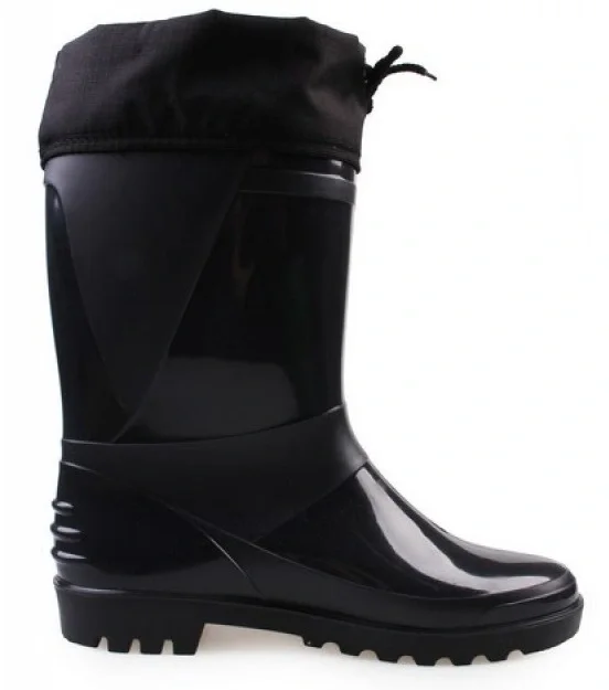 Сапоги ПВХ D-28 Н (STEP) мужские, с надставкой, черные - фото 2