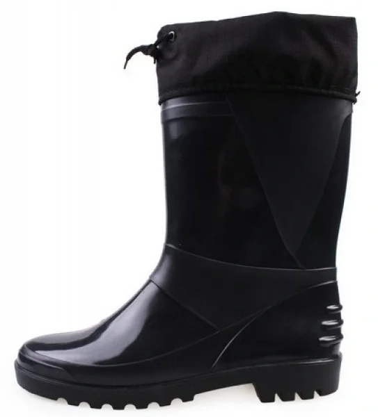 Сапоги ПВХ D-28 Н (STEP) мужские, с надставкой, черные - фото 3
