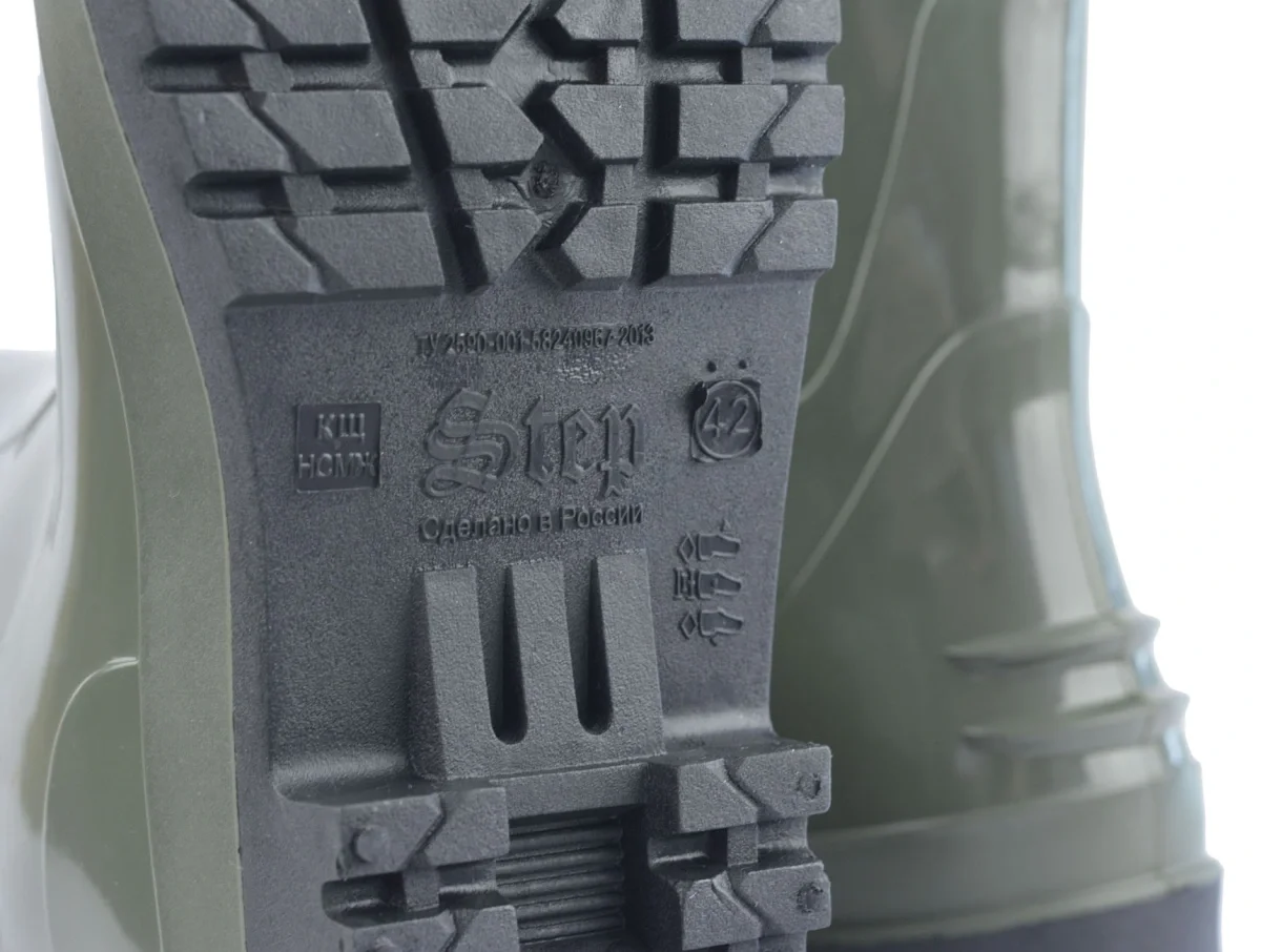 Сапоги ПВХ В-40 МБС (STEP) мужские, оливковые - фото 3