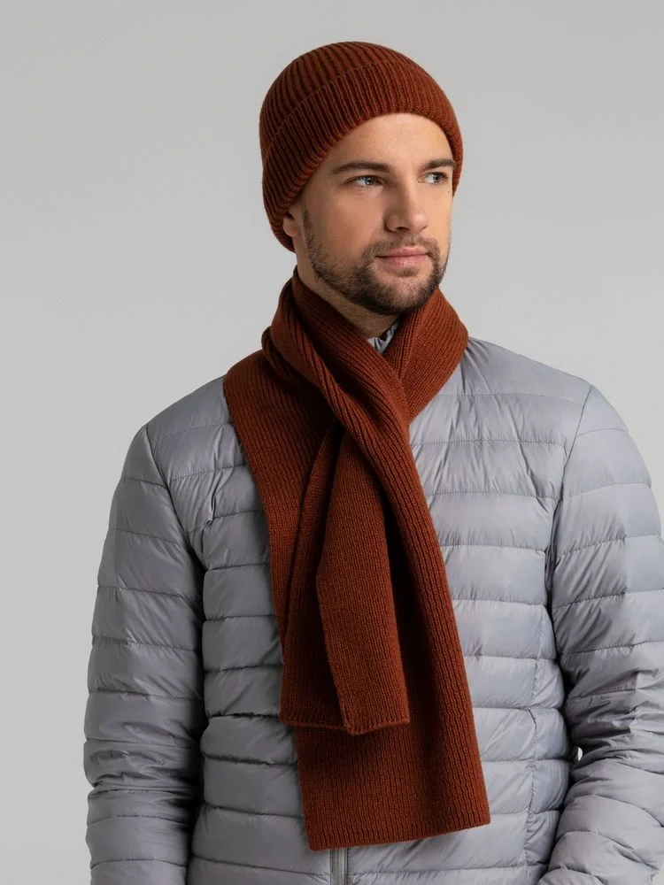 Шапка Bernard, коричневая (терракота) - фото 9