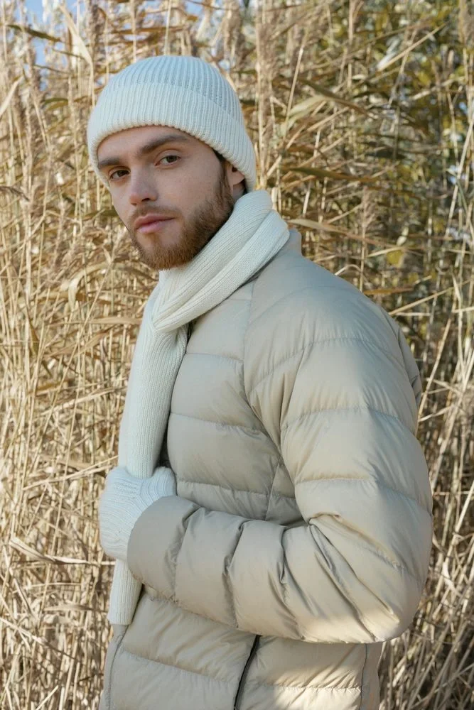 Шапка Bernard, молочно-белая (ванильная) - фото 17