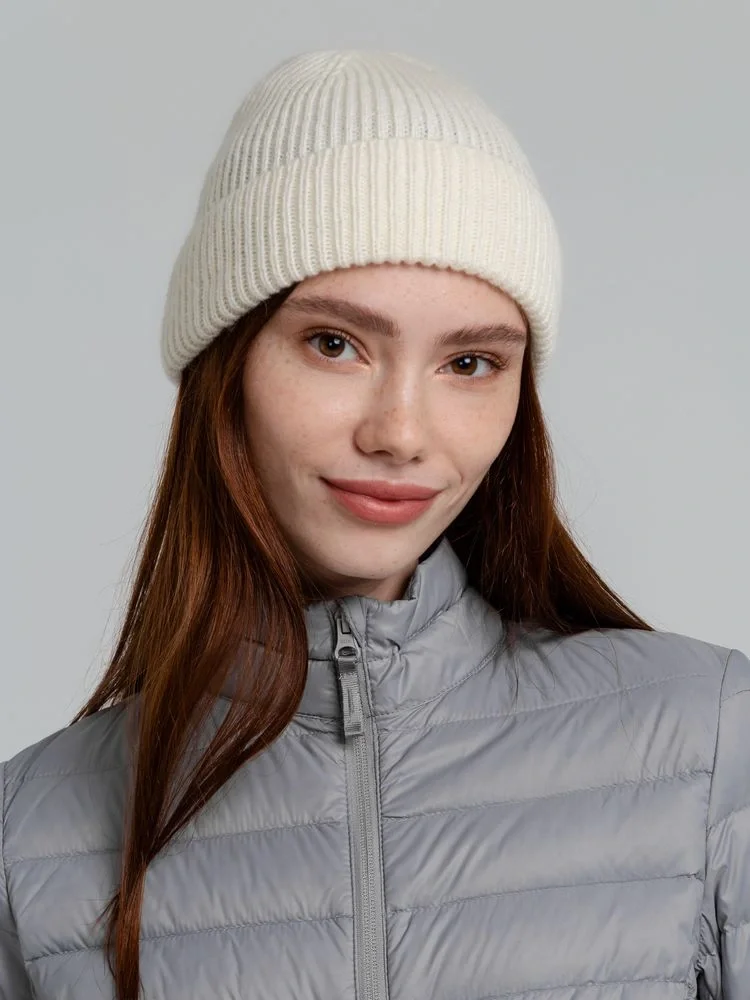 Шапка Bernard, молочно-белая (ванильная) - фото 7