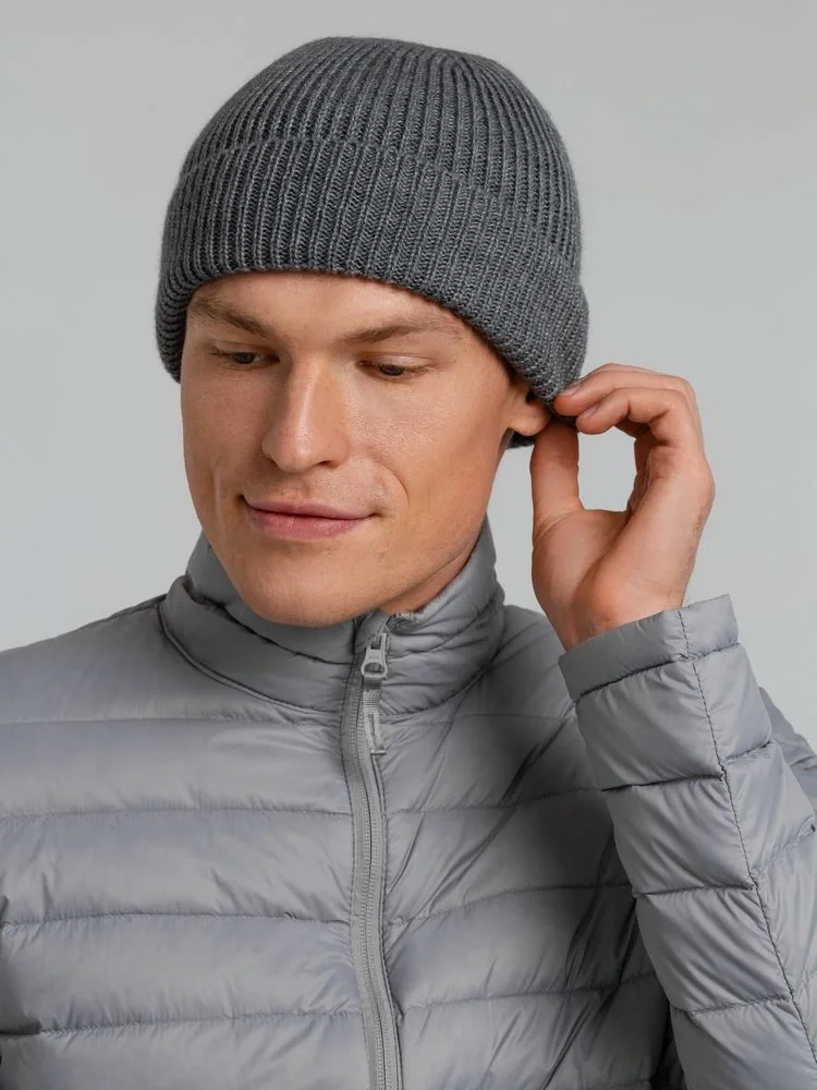 Шапка Bernard, серый меланж - фото 8