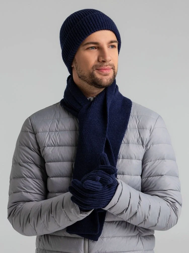 Шапка Bernard, темно-синяя - фото 10