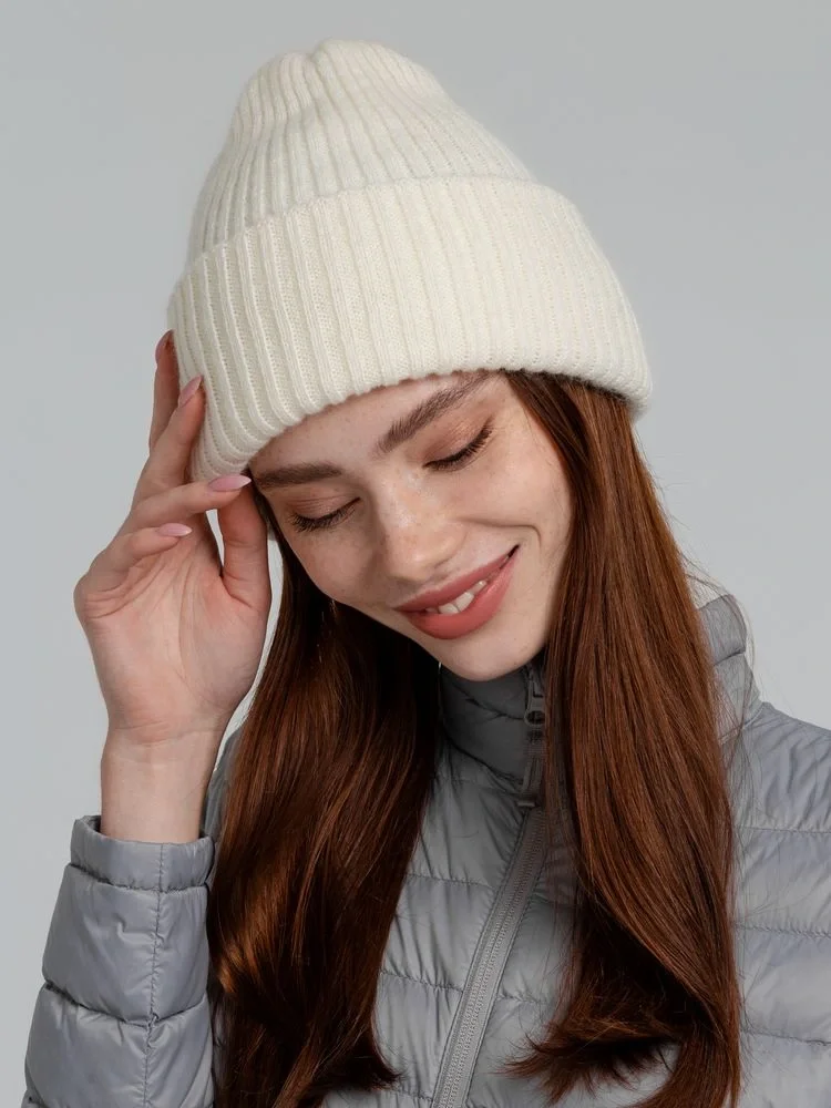Шапка Capris, молочно-белая (ванильная) - фото 7