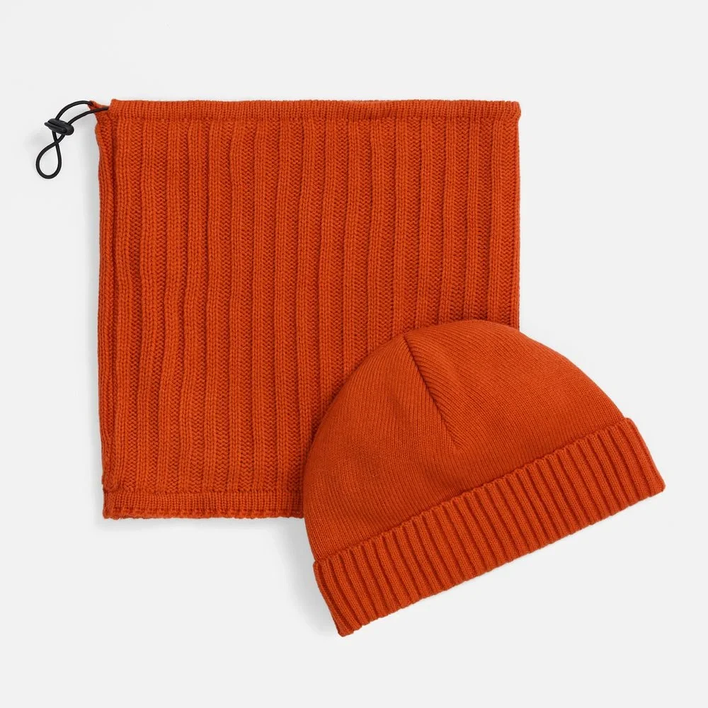 Шапка ComFleece, темно-оранжевая (кирпичная) - фото 3