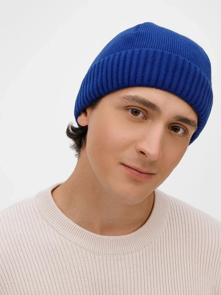 Шапка ComFleece, темно-синяя (кобальт) - фото 4