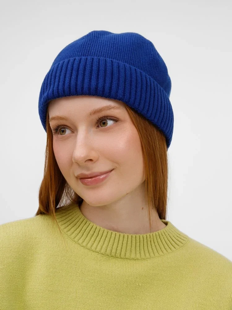 Шапка ComFleece, темно-синяя (кобальт) - фото 5