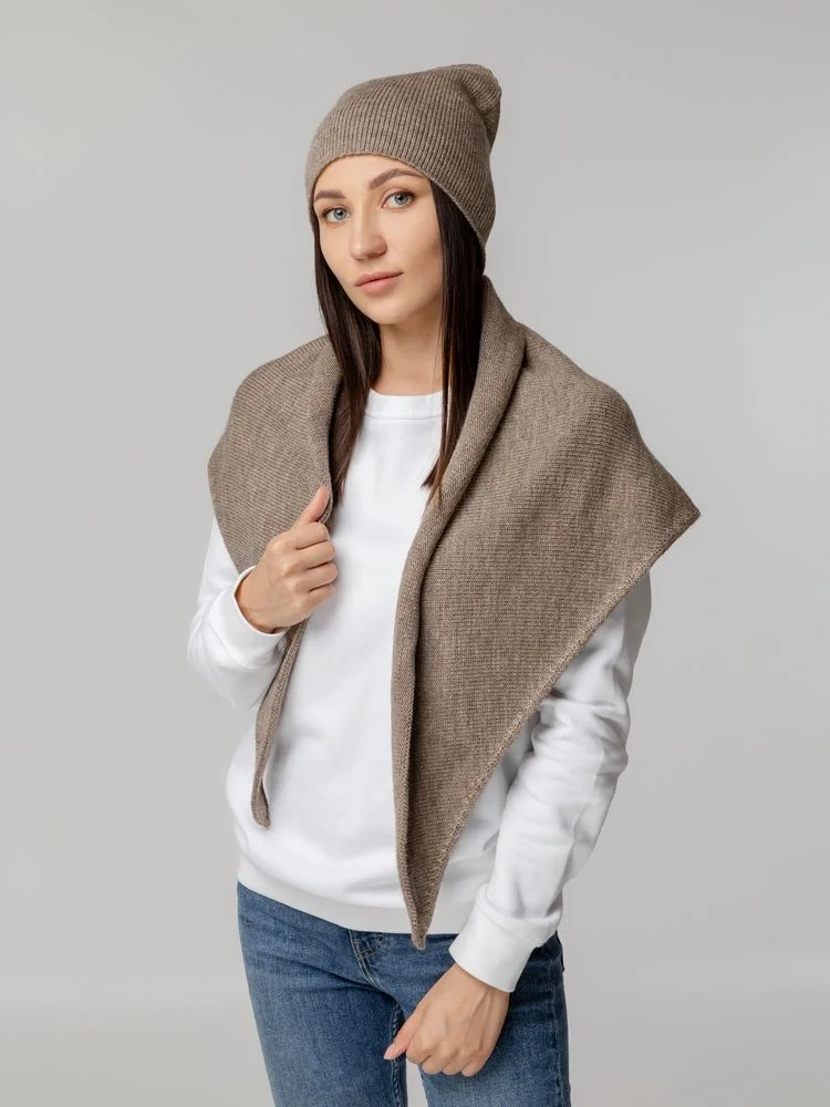 Шапка Dalia, светло-коричневая - фото 5