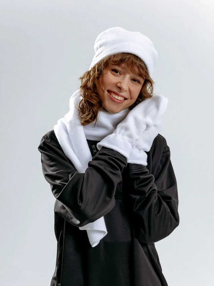 Шапка Fleecy, белая - фото 6