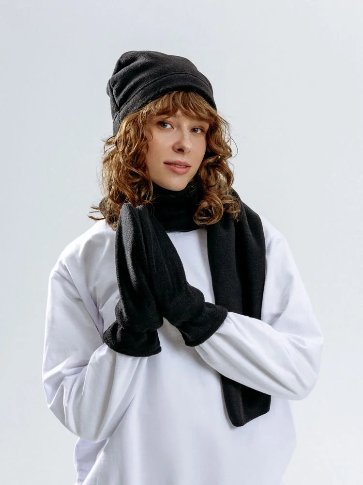 Шапка Fleecy, черная - фото 6