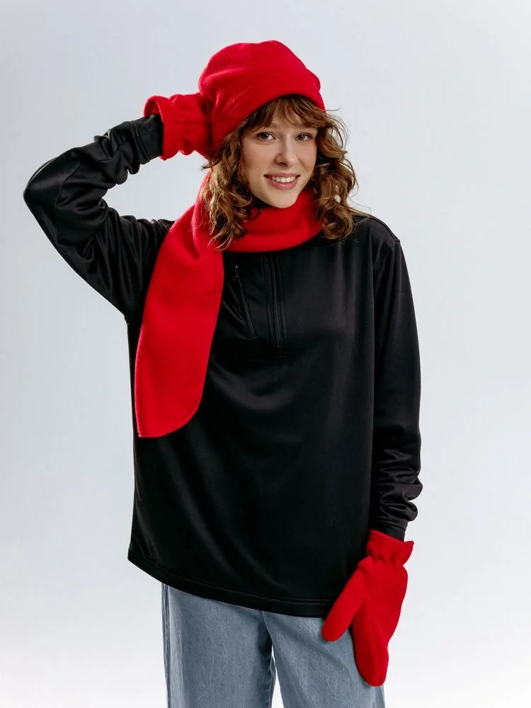 Шапка Fleecy, красная - фото 7