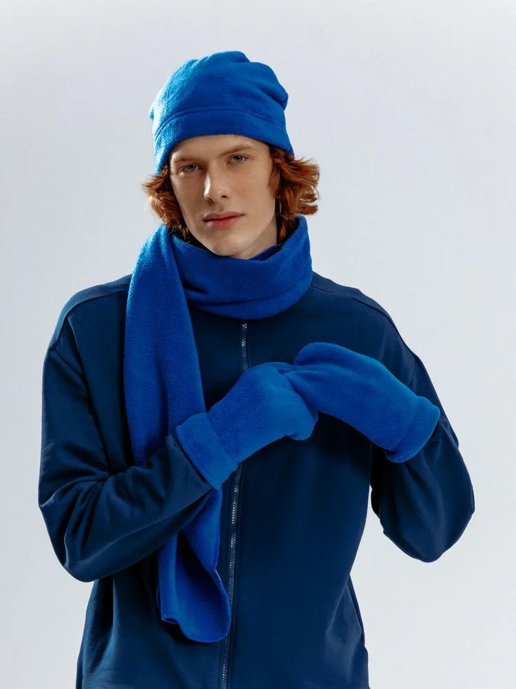 Шапка Fleecy, ярко-синяя - фото 8