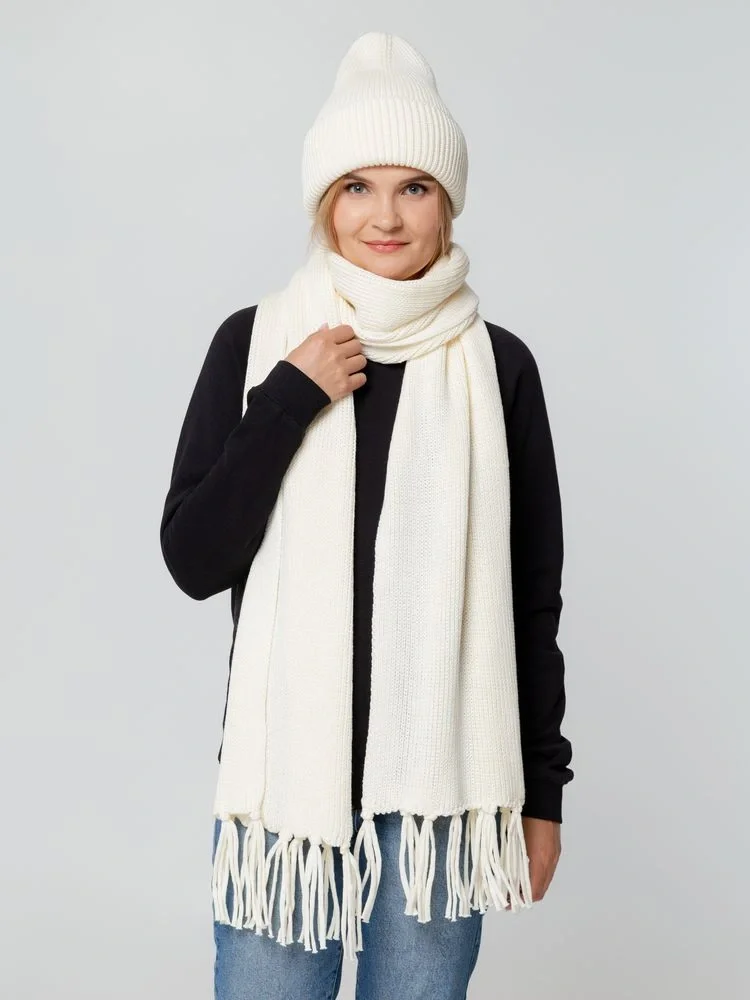 Шапка Flette, молочно-белая - фото 7