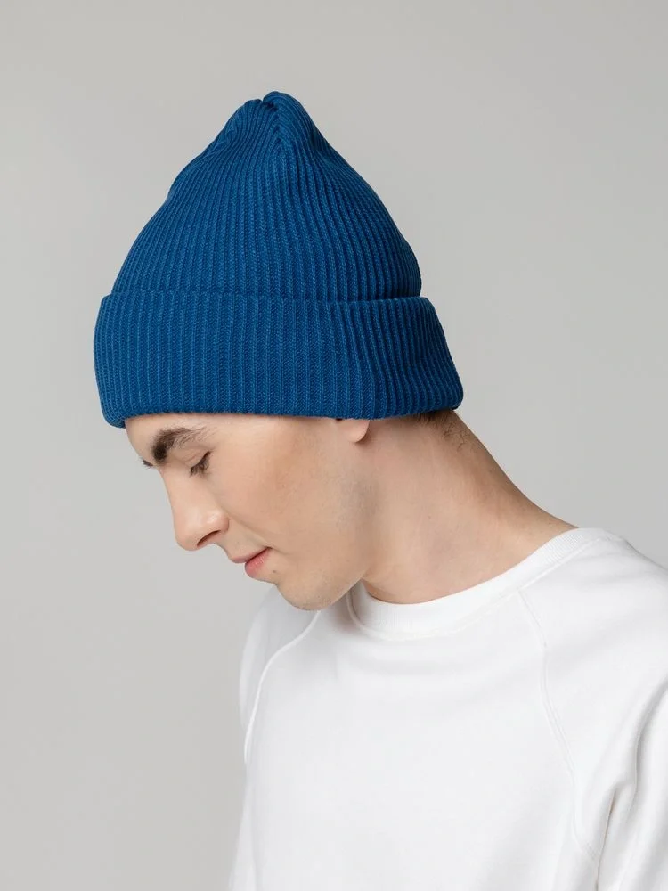 Шапка Franky, темно-синяя (лазурная) - фото 5