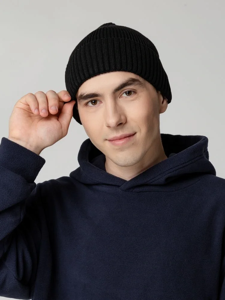 Шапка Hinge, черная - фото 5