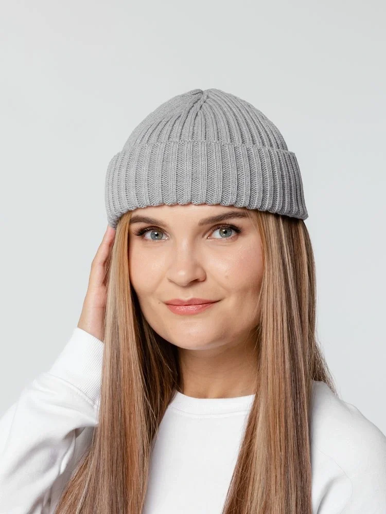 Шапка Hipsta, светло-серая - фото 4