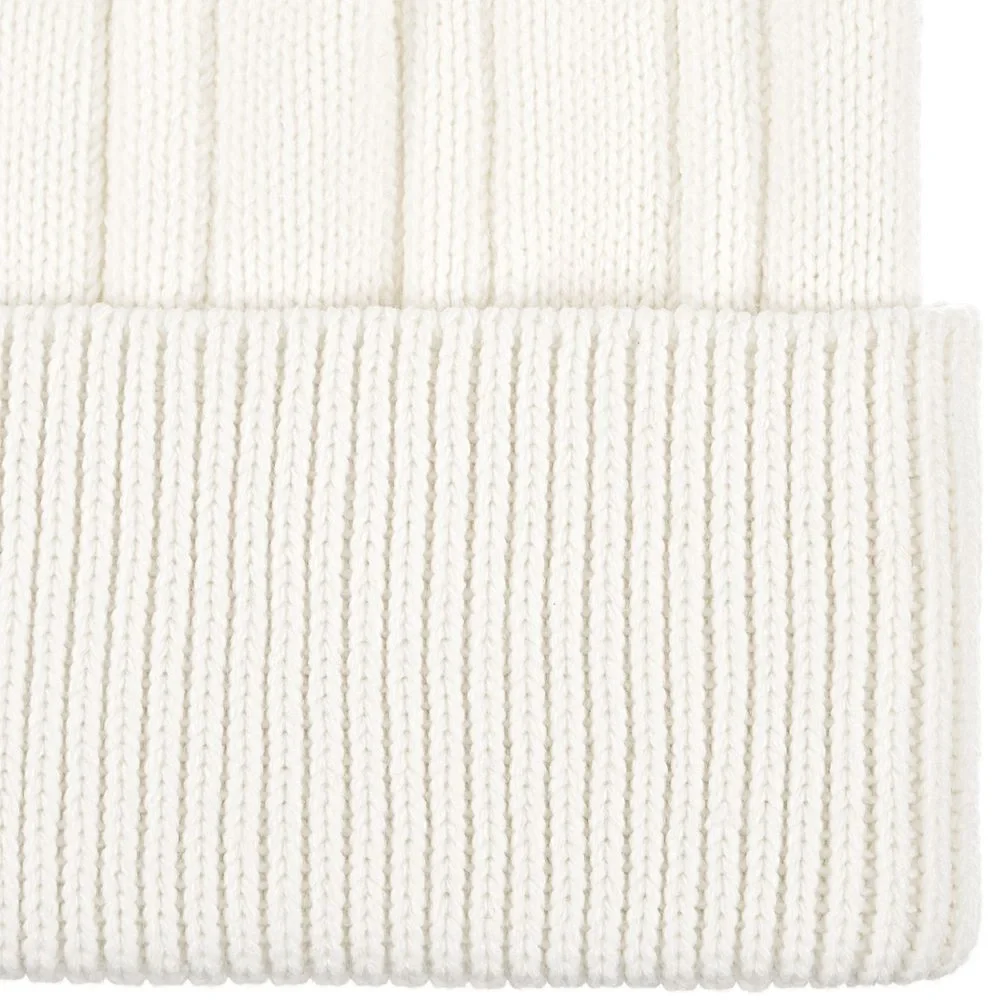 Шапка Knit Beat, белая (молочная) - фото 3