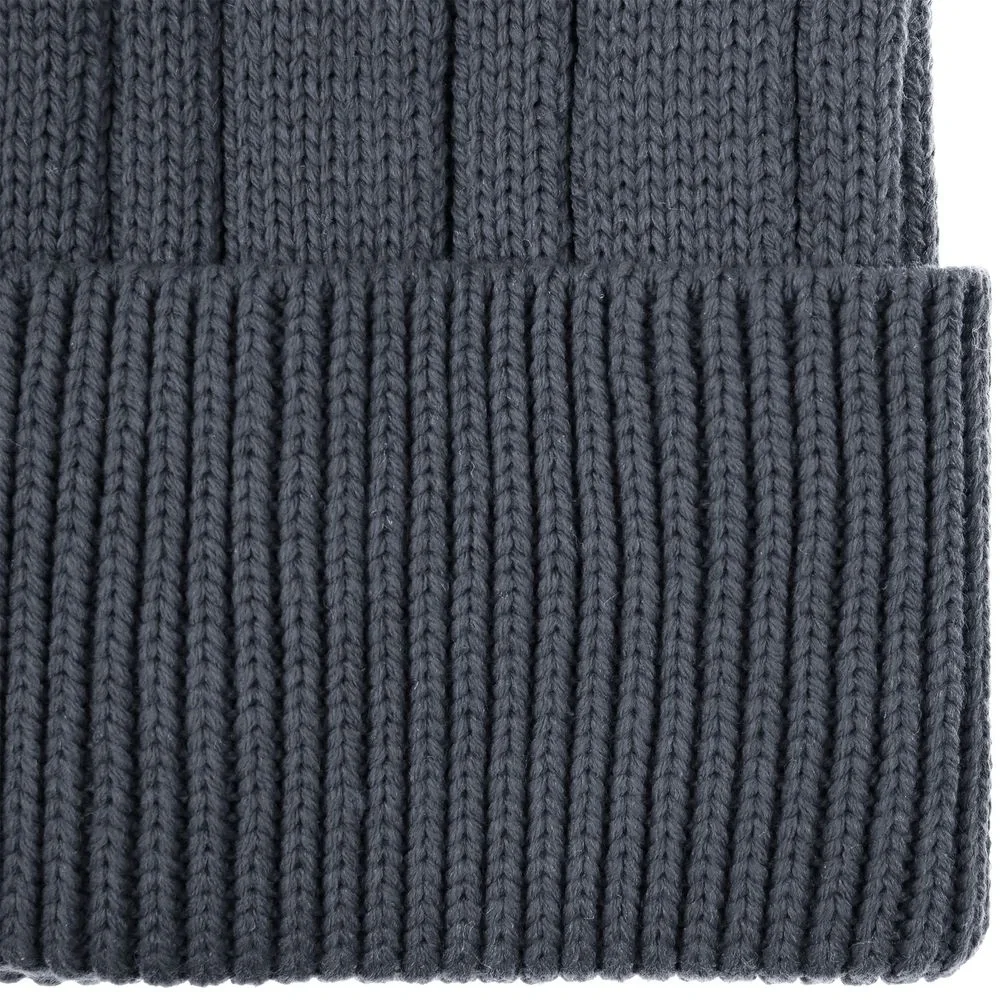 Шапка Knit Beat, серая (графит) - фото 3